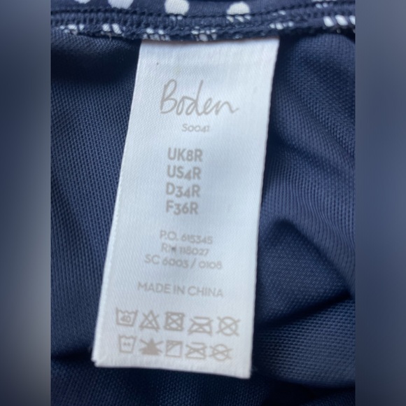 Boden One Piece Polka Dot Swim Suit, Size 4 NWOT - Picture 6 of 7